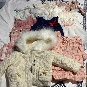 10 pc Baby Girl Dress Bundle 3-6 months